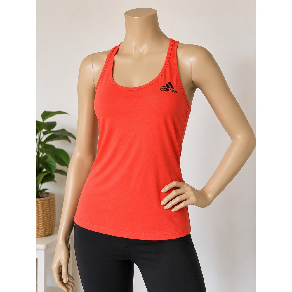 Adidas Climalite Racerback Tank | Bright Orange Workout Top | XL*